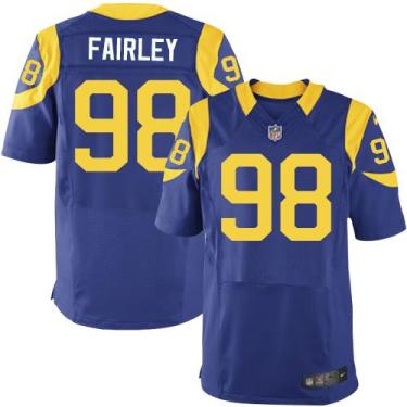 Nike St. Louis Rams #98 Nick Fairley Royal Blue Alternate NFL Elite Jersey