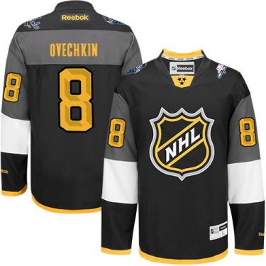 Washington Capitals #8 Alex Ovechkin Black 2016 All Star Stitched NHL Jersey