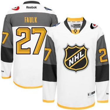 Carolina Hurricanes #27 Justin Faulk White 2016 All Star Stitched NHL Jersey