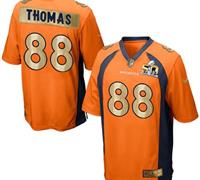 Nike Denver Broncos #88 Demaryius Thomas Orange Team Color Men's Stitched NFL Game Super Bowl 50 Collection Jersey