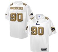 Nike St.Louis Rams #90 Michael Brockers White Men's NFL Pro Line Fashion Game Jersey