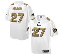 Nike St.Louis Rams #27 Tre Mason White Men's NFL Pro Line Fashion Game Jersey