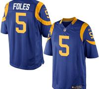 Youth Nike Rams #5 Nick Foles Royal Blue Alternate Stitched NFL Elite Jersey