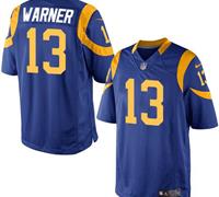 Youth Nike Rams #13 Kurt Warner Royal Blue Alternate Stitched NFL Elite Jersey