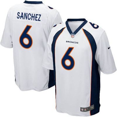 Youth Nike Broncos #6 Mark Sanchez White Stitched NFL New Elite Jersey
