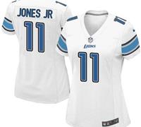 Women Nike Lions #11 Marvin Jones Jr White Stitched NFL Elite Jersey