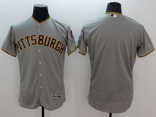 Pittsburgh Pirates Blank Grey Flexbase Authentic Collection Baseball Jersey