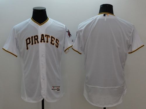 Pittsburgh Pirates Blank White Flexbase Authentic Collection Baseball Jersey
