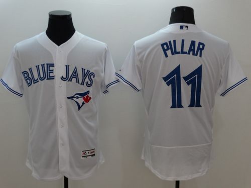 Toronto Blue Jays #11 Kevin Pillar White Flexbase Authentic Collection Baseball Jersey