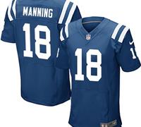 Nike Indianapolis Colts #18 Peyton Manning Royal Blue Team Color Men's Stitched NFL Elite Jersey