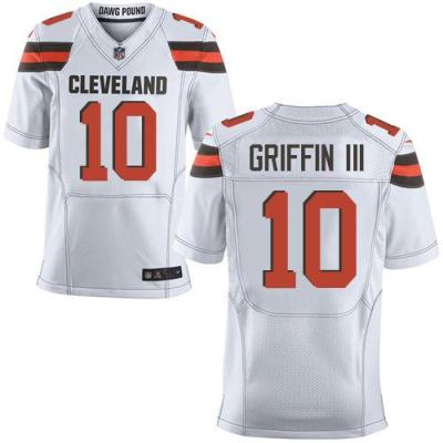 Nike Cleveland Browns #10 Robert Griffin III White Men's Stitched NFL New Elite Jersey