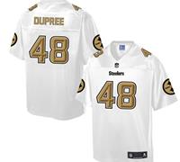 Nike Pittsburgh Steelers #48 Bud Dupree White Men's NFL Pro Line Fashion Game Jersey