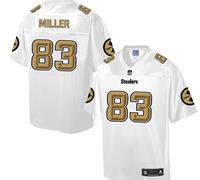 Nike Pittsburgh Steelers #83 Heath Miller White Men's NFL Pro Line Fashion Game Jersey