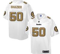 Nike Pittsburgh Steelers #50 Ryan Shazier White Men's NFL Pro Line Fashion Game Jersey