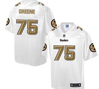 Nike Pittsburgh Steelers #75 Joe Greene White Men's NFL Pro Line Fashion Game Jersey