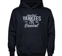 New York Yankees Script Baseball Pullover Navy Blue MLB Hoodie