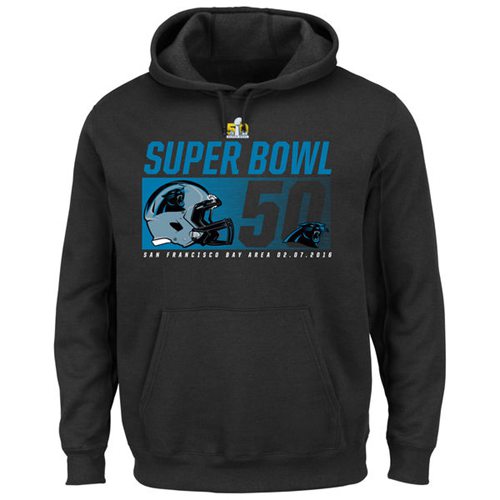 Carolina Panthers Majestic Black Super Bowl 50 Bound On Our Way Pullover Hoodie