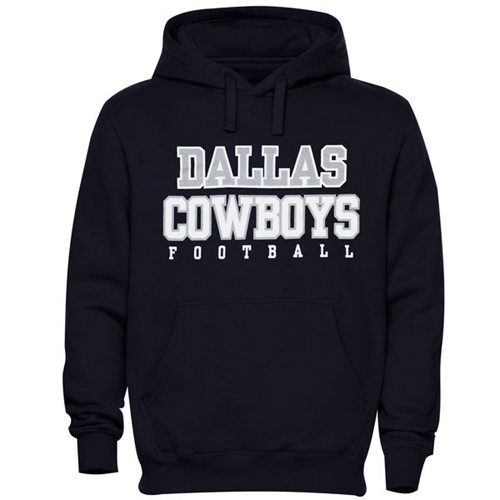 Dallas Cowboys Navy Blue Practice Graphic Pullover Hoodie
