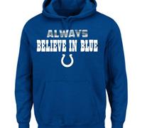 Indianapolis Colts Majestic Royal Blue Always Pullover Hoodie