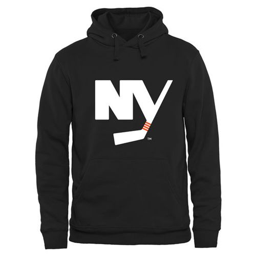 New York Islanders Black Rinkside Logo Pullover Hoodie