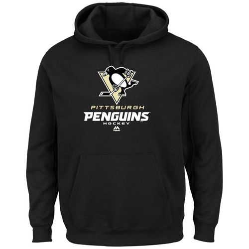 Pittsburgh Penguins Majestic Black Critical Victory VIII Pullover Hoodie