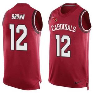 Nike Arizona Cardinals #12 John Brown Red Color Men's Stitched NFL Name-Number Tank Tops Jersey