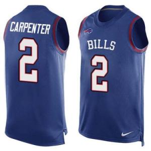 Nike Buffalo Bills #2 Dan Carpenter Royal Blue Color Men's Stitched NFL Name-Number Tank Tops Jersey