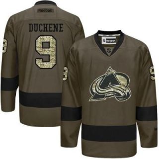 Colorado Avalanche #9 Matt Duchene Green Salute To Service Men's Stitched Reebok NHL Jerseys