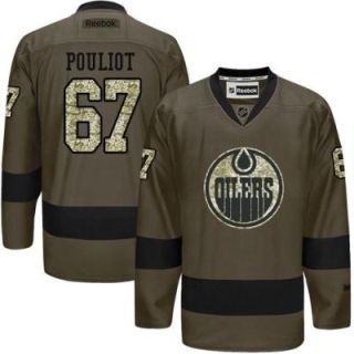 Edmonton Oilers #67 Benoit Pouliot Green Salute To Service Men's Stitched Reebok NHL Jerseys