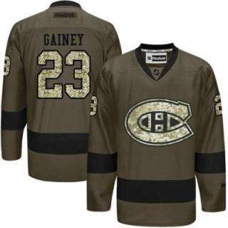 Montreal Canadiens #23 Bob Gainey Green Salute To Service Men's Stitched Reebok NHL Jerseys