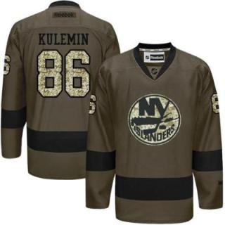 New York Islanders #86 Nikolay Kulemin Green Salute To Service Men's Stitched Reebok NHL Jerseys