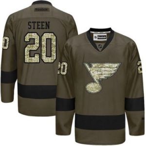 St. Louis Blues #20 Alexander S Green Salute To Service Men's Stitched Reebok NHL Jerseys
