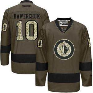 Winnipeg Jets #10 Dale Hawerchuk Green Salute To Service Men's Stitched Reebok NHL Jerseys