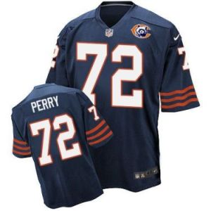 Nike Chicago Bears #72 William Perry Navy Blue Throwback Mens Stitched NFL Elite Jersey
