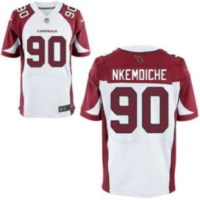 Mens Arizona Cardinals #90 Robert Nkemdiche Nike White NFL Elite Jersey