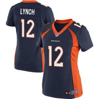 Women's Nike Denver Broncos #12 Paxton Lynch Blue Alternate Stitched NFL New Limited Jersey