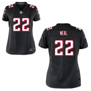 Women's Atlanta Falcons #22 Keanu Neal Nike Black Stitched NFL Game Jersey