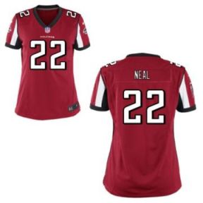 Women's Atlanta Falcons #22 Keanu Neal Nike Red Stitched NFL Game Jersey