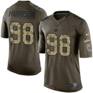 Nike New York Giants #98 Damon Harrison Green Men's Stitched NFL Limited Salute To Service Jersey