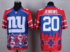 Nike New York Giants #20 Janoris Jenkins Blue Men's Stitched NFL Elite Noble Fashion Jersey