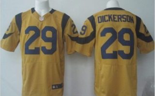 Nike Los Angeles Rams #29 Eric Dickerson Gold Men's Stitched NFL Elite Rush Jersey