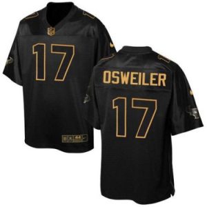 Nike Houston Texans #17 Brock Osweiler Black Men's Stitched NFL Elite Pro Line Gold Collection Jersey