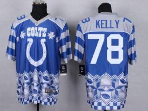 Nike Indianapolis Colts #78 Ryan Kelly Royal Blue Men's Stitched NFL Elite Noble Fashion Jersey
