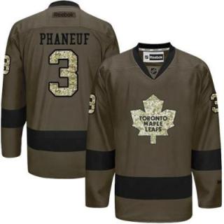Toronto Maple Leafs #3 Dion Phaneuf Green Salute To Service Men's Stitched Reebok NHL Jerseys