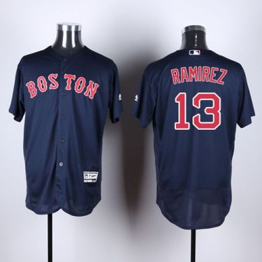 Boston Red Sox #13 Hanley Ramirez Navy Blue Flexbase Authentic Collection Stitched Baseball Jersey