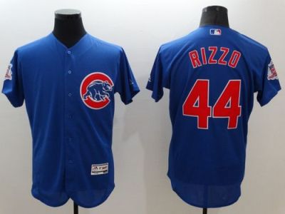 Chicago Cubs #44 Anthony Rizzo Blue Flex Base Authentic Collection Stitched Baseball Jersey