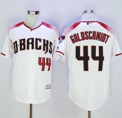 Diamondbacks #44 Paul Goldschmidt White-Brick New Cool Base Stitched Baseball Jersey