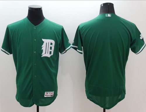 Detroit Tigers Blank Green Celtic Flexbase Authentic Collection Stitched Baseball Jersey