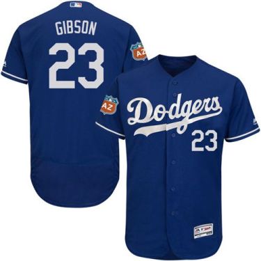 Los Angeles Dodgers #23 Kirk Gibson Blue Flexbase Authentic Collection Stitched Baseball Jersey