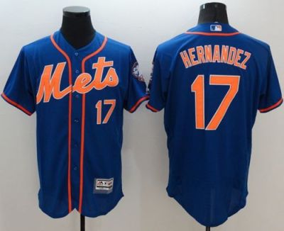 New York Mets #17 Keith Hernandez Blue Flexbase Authentic Collection Stitched Baseball Jersey